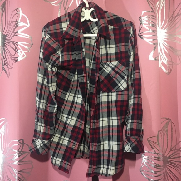 TNA BUTTON DOWN PLAID - Picture 1 of 3